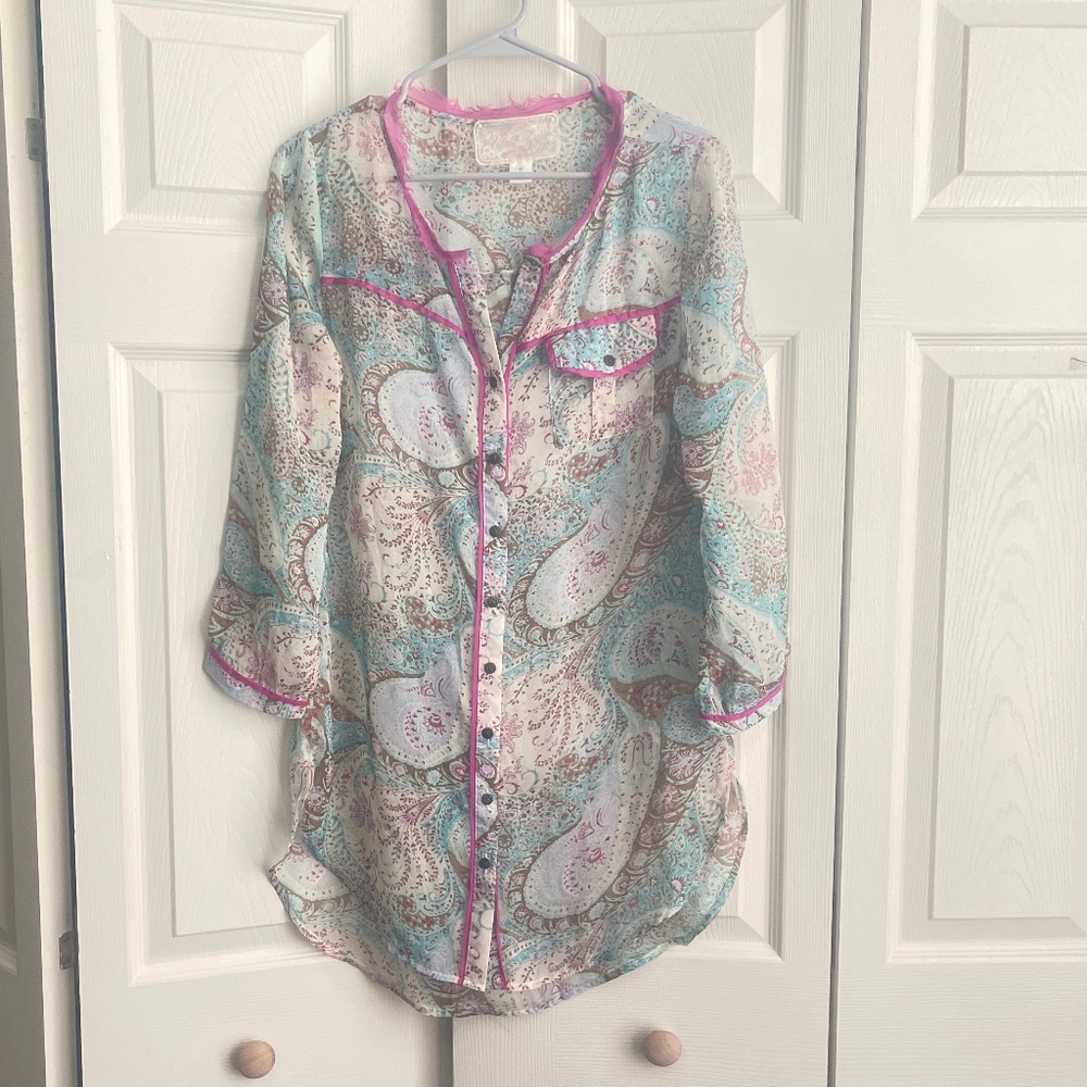 Nick & Me woman's multicolor boho coverups dress. #415